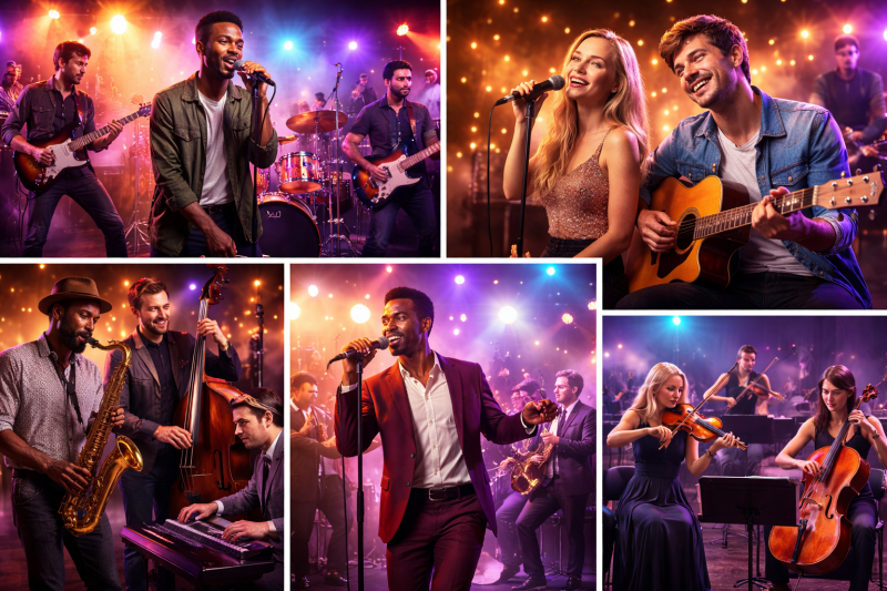 Live Band, Duo, Trio, Quartet & Big Band